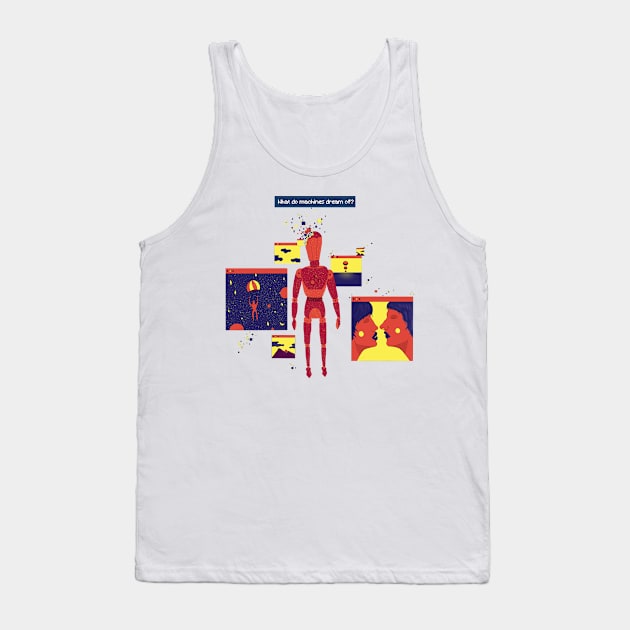 What do Machines Dream of? Tank Top by Rubbish Cartoon